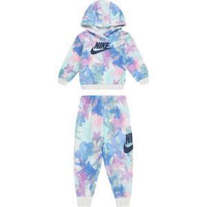 Joggingová souprava Nike Sportswear modrá / námořnická modř / nefritová / orchidej