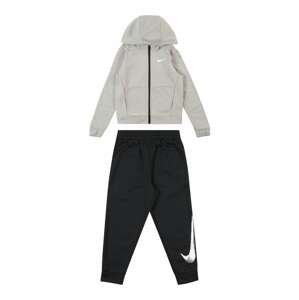Joggingová souprava Nike Sportswear šedý melír / černá / bílá