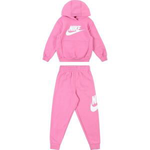 Joggingová souprava Nike Sportswear světle růžová / bílá