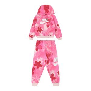 Joggingová souprava Nike Sportswear pink / světle růžová / bílá