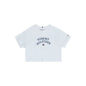 Tričko Tommy Hilfiger kobaltová modř / červená / offwhite