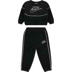 Joggingová souprava Nike Sportswear černá / bílá