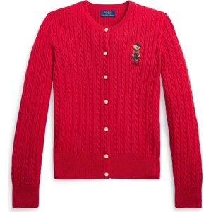 Kardigan Polo Ralph Lauren světle hnědá / červená / černá