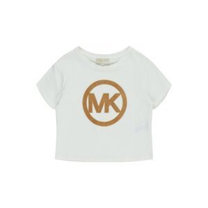 Tričko Michael Kors Kids cappuccino / bílá