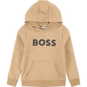 Mikina BOSS Kidswear písková / černá