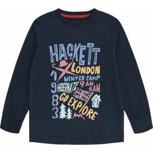 Tričko Hackett London námořnická modř / světlemodrá / žlutá / pastelově růžová