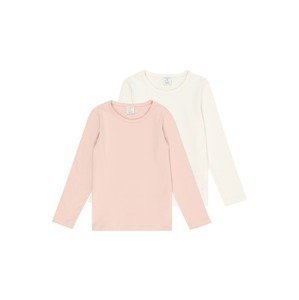 Tričko Lindex růžová / bílá