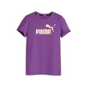 Tričko 'ESS+' Puma zlatá / purpurová