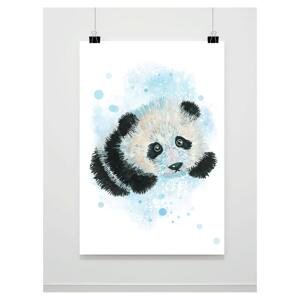 Akvarelový dětský plakát s obrázkem pandy, PP173 A3