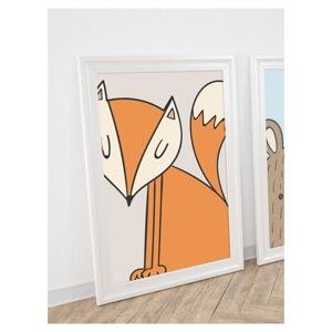 Plakát do dětského pokoje s obrázkem lišky, PP208 A4