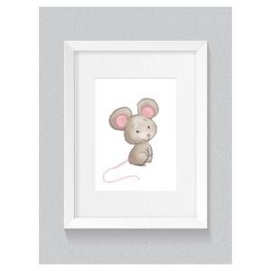 Dětský plakát s malovanou myškou, PP215 A3