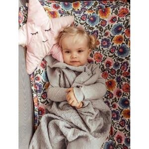 Dětská pletená deka šedé barvy, PKB1264 K006 90x90 cm