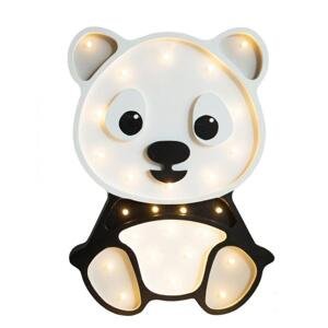 Dřevěná dětská lampa v podobě pandy, LML8 Tmavě šedá