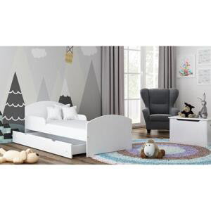 Jednolůžková dětská postel - 160x80 cm, MW7 BILI Olše S funkcí spaní (bez matrace) Dodatečná odnímatelná bariéra