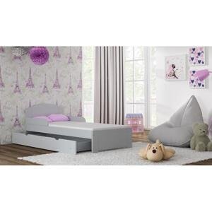 Jednolůžkové dětské postele - 190x90 cm, MW20 BILI-S Bílá Bez šuplíku Standardní bariéry