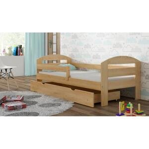 Dětská jednolůžková postel - 180x80 cm, MW47 KAMI Bílá Bez šuplíku Standardní bariéry