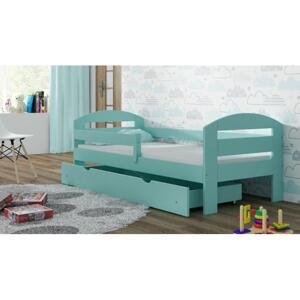 Jednolůžková dětská postel - 190x90 cm, MW50 KAMI Olše Bez šuplíku Výměna krátké bariéry za odnímatelnou