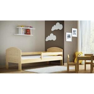 Jednolůžková dětská postel - 180x80 cm, MW71 MIKO Bílá Bez šuplíku Standardní bariéry