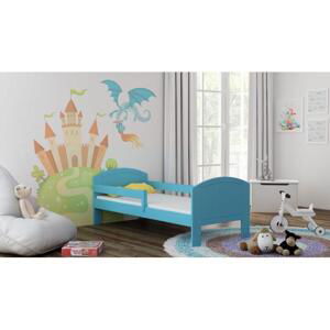 Jednolůžková dětská postel - 190x90 cm, MW74 MIKO Bílá Jeden na kolečkách Výměna krátké bariéry za odnímatelnou