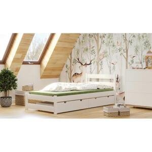 Dřevěná jednolůžková postel pro děti - 190x80 cm, MW142 ZEFIR