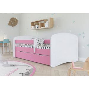 Dětská postel - Babydreams 180x80 cm, KK95 Babydreams NE Růžová Pěna