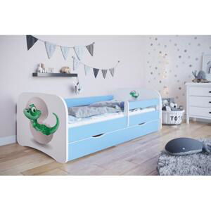 Postel s malým dinosaurem - Babydreams 160x80 cm, KK103 Babydreams - Mały dino NE Růžová Pěna