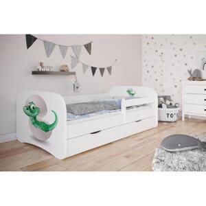 Postel s malým dinosaurem - Babydreams 180x80 cm, KK104 Babydreams - Mały dino NE Růžová Pěna