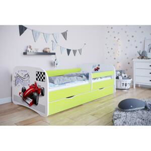 Postel s obrázkem formule - Babydreams 160x80 cm, KK148 Babydreams - Formuła NE Růžová Pěna