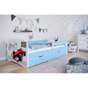 Postel s obrázkem formule - Babydreams 180x80 cm, KK149 Babydreams - Formuła ANO Bílá Bez matrace