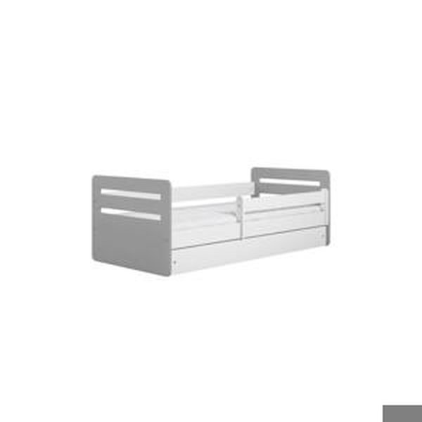 Dětská šedo-bílá postel - Tomi 180x80 cm, KK158 Tomi mix ANO Bez matrace