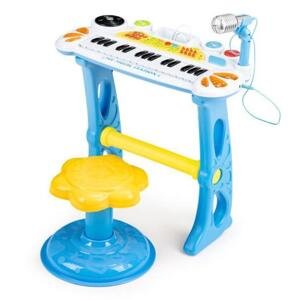 Klávesový klavír s MP3 mikrofonem, Multi__HC490441 BLUE