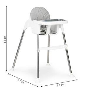 Vysoká židle pro krmení 2 v 1, Multi__HC-135 WHITE