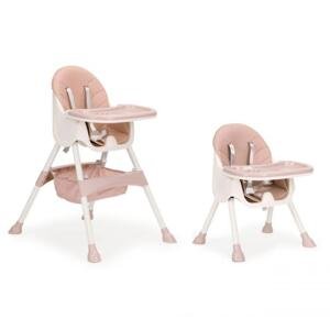 Růžová židle na krmení 2v1 pro děti, Multi__HC-823 PINK