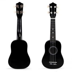 Černá dřevěná ukulele kytara pro děti, Multi__MF019D BLACK