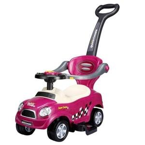 Růžové autíčko pro děti s rukojetí 3v1, Multi__321-FIOLETOWY