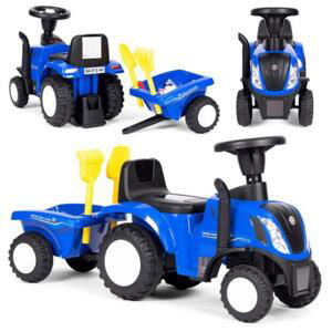 Dětský traktor s přívěsem se zvuky, Multi__658T BLUE