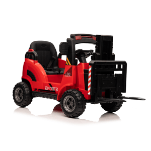 Dětský elektrický vysokozdvižný vozík STRONG červený
