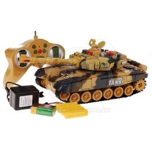 RC tank, 34 cm, zvuk hnědý