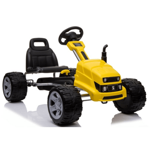 Šlapací motokára Gokart Traktor žlutá
