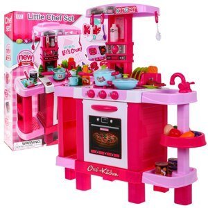 Velká dětská kuchyňka s digestoří růžová (do 3 dnů)
