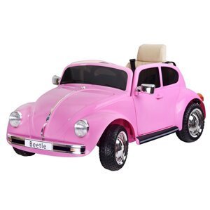 Elektrické autíčko Volkswagen Brouk Beetle růžové