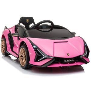 Elektrické autíčko Lamborghini Sian růžové