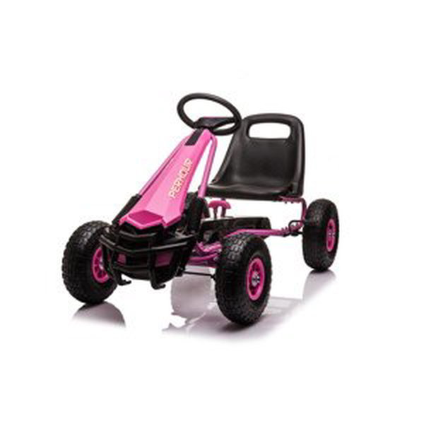 Šlapací čtyřkolka Go-Kart  AIR růžová