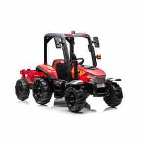 Elektrický traktor s přívěsem Blast 2x200W červený