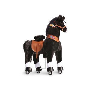 PonyCycle Mechanický jezdící kůň (na kolečkách) pro děti - černý varianta: Velikost 5