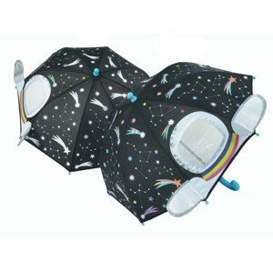Floss&Rock Dětský deštník měnící barvu - Ve vesmíru 3D