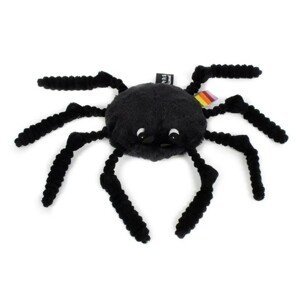 Les Déglingos Plyšový pavouk barva: černá
