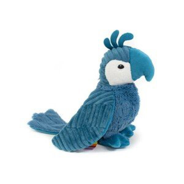 Les Déglingos Plyšový papoušek barva: Modrá