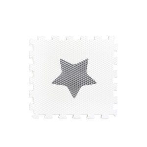 VYLEN pěnová puzzle podložka výřez - Hvězdička premium barva: Bílá