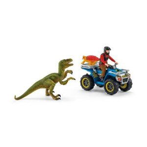 Schleich 41466 Útěk před Velociraptorem na čtyřkolce